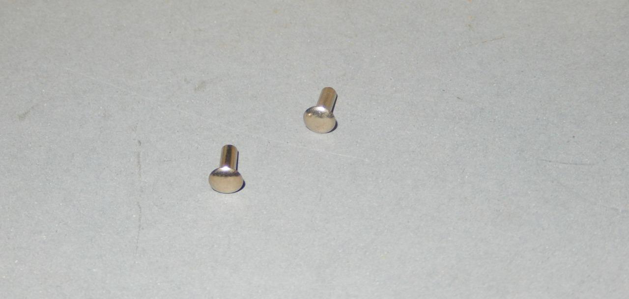 LIONEL PART -675-28- RIVETS - (2) - NEW -  H28 - $0.95