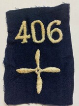 WWI, U.S. ARMY, AIR SERVICE, 406th AERO CONSTRUCTION SQUADRON, PATCH, OR... - $25.00