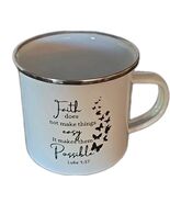 Christian ~ Enamelware ~ Coffee Mug w/Handle ~ Bible Verse ~ 3&quot; H x 3.15... - $35.19 CAD