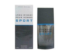 L&#39;eau D&#39;issey Pour Homme Sport by Issey Miyake 3.3 oz EDT Spray for Men New - £31.89 GBP