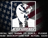 Trump Mugshot Never Surrender Decal US Made US Seller MAGA KAG Trump 2024 - $6.72+