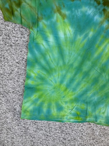 NEW Gildan Men’s Lime Green Teal Spiral Ice Tie Dye Short Sleeve Shirt 2XL Item image 4