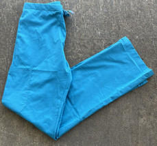 Women&#39;s Medcouture Signature Turquoise Blue 3 Pocket Scrub Pants NWT Size XS - £14.01 GBP