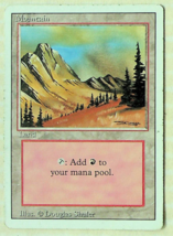 Mountain (C Dark Red)- Revised Series - 1994 - Magic The Gathering - Sli... - £3.57 GBP