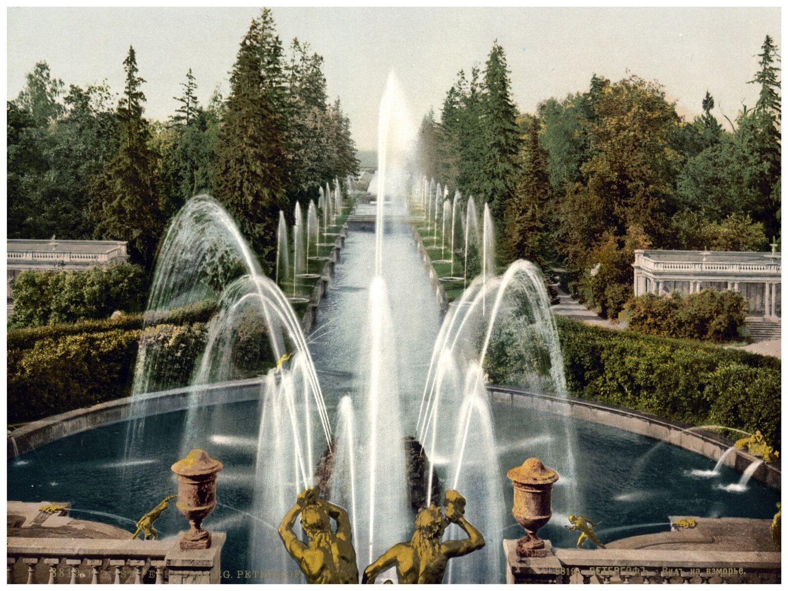 4757.St Petersbourgh.fountain in palace garden.POSTER.decor Home Office art - $17.10+