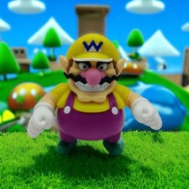 Nintendo Super Mario 2.5&quot; Wario Figure Jakks Pacific Ages 3+ Toy Collect... - $12.73