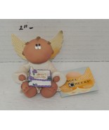Russ Kirks Kritters Angel Cheeks Guardian Angel Happy Birthday Cake 2&quot; F... - $460.88 MXN