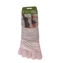 Gaiam Super Grippy Yoga Socks Womens Size 5 -10 All Grip No Slip Light Pink - £7.77 GBP