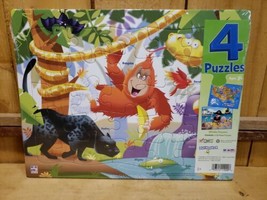 NEW 4 pk Puzzles-Medical, United States, Jungle, Pirates - 25 Pieces, Ages 3+ - £12.63 GBP