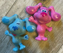 Set of 2 Blue&#39;s Clues Christmas Ornaments - Blue &amp; Magenta - £18.59 GBP