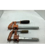 Set Of 2 Vintage Used Jorgensen F Clamps 3704 4 In, 3706 6in - $38.21 CAD