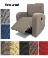 Orly&#39;s Dream Pique Stretch Fit Furniture Chair Recliner Lazy Boy Cover S... - £29.61 GBP