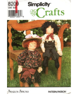 Simplicity Crafts 8209 Decorative Doll and Clothing Uncut Sewing Pattern... - £6.83 GBP