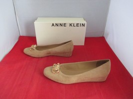 ANNE KLEIN Women&#39;s Marika Wedge Flats $85 = US Size 9 1/2 - Natural   #985 - £31.02 GBP