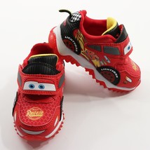 Disney Pixar Cars Light Up Sneaker Red Shoes Toddler Boy sz 6 Lightning McQueen - $44.61