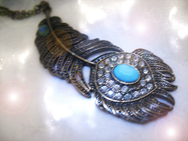 Haunted Free W $49 Necklace Triple Goddess 4 Quarters Magick Witch Cassia4 - £0.00 GBP