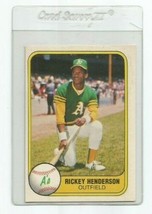 Rickey Henderson (Oakland A&#39;s) 1981 Fleer Card #574 - £3.92 GBP