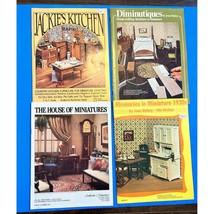 4 Dollhouse Magazines House of Miniatures Jackie&#39;s Kitchen Diminutiques + 1 - $23.36