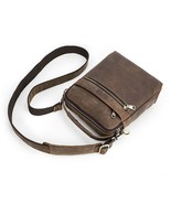 Retro Crary Horse Genuine Leather Men&#39;s Crossbody Shoulder Bags for ipad... - £110.68 GBP
