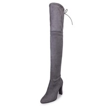 Women&#39;s Spring Autumn New Fashion Side Zipper Long Boots Were Thin High-heeled T - £36.93 GBP