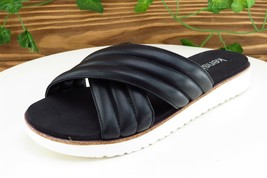 Kensie Girl Sz 6.5 M Black Slide Synthetic Women Sandals - £13.41 GBP