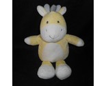 10&quot; CARTER&#39;S YELLOW &amp; GRAY BABY GIRAFFE STUFFED ANIMAL PLUSH TOY LOVEY #... - £37.21 GBP