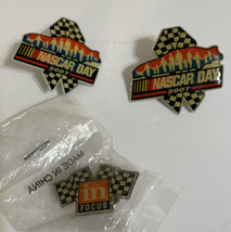 Lot of 3 Home Depot Nascar Day 2007 and In Focus Lapel Pins Collectible - £3.36 GBP