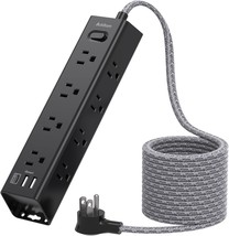 Extension Cord 10 Ft - Power Strip Surge Protector, Flat Plug With 12, B... - $61.49 CAD