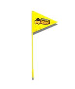 The Original Big Wheel 3 Foot Adjustable Racing Safety Flag with Pole, H... - $28.64