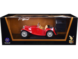 1947 MG TC Midget Red 1/18 Diecast Model Car by Road Signature - £58.25 GBP