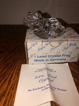 Princess House Lead Crystal FROG Figurine 810 Germany IOB - £8.61 GBP