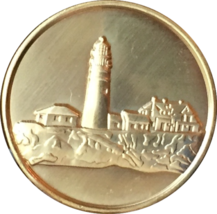Fog Light Prayer Lighthouse Clean Bronze Medallion AA NA Chip - £1.28 GBP
