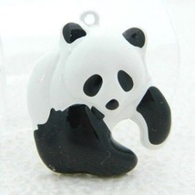 Black White Enamel Panda Fashion Pendant Vintage - $2.94