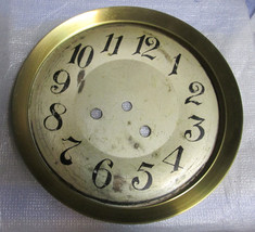 RAISED BRASS 8&quot; BEZEL - 7&quot; ARABIC DIAL Clockmaker Parts - £11.99 GBP