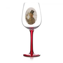 Personalised &#39;Fab Funky&#39; Wine Snob Connoisseur Dog Gent in Suit Wine Glass Add Y - £19.16 GBP