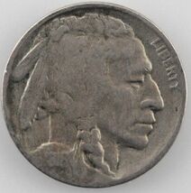 1916-S Buffalo Five Cent Nickel 5C (Fine, F Condition) - $36.74