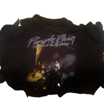 Prince Unisex Adults Purple Rain Cover Short Sleeve Tee Shirt EJ1 Black ... - $4.99