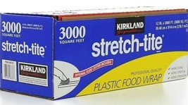 Kirkland Signature Stretch-Tite Premium Plastic Food Wrap 12&quot; X 3000 ft - $34.03