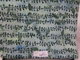 Multi Color Green Leaves Fabric 2 Yards Cotton Quilting Craft Sewing Fabric - £6.97 GBP