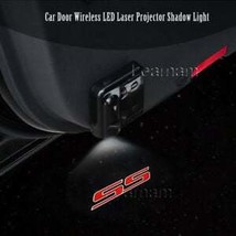 2x Pcs  Chevy SS Logo Wireless Car Door Welcome Laser Projector Shadow LED Light - £18.46 GBP