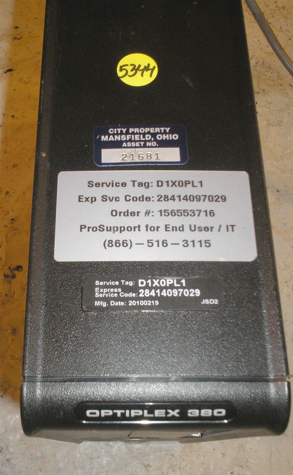 Dell Optiplex 380 Desktop Computer Model: DCCY1F w Windows 7 Pro Key - $23.99