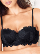 Bra Women&#39;s Band Lace Balconette Padded Underwire Lormar Deluxe - £16.24 GBP
