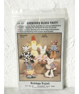 Workshoppe Originals Barnyard Block Party Wood Fabric Patterns NS505 Bun... - $18.17 CAD