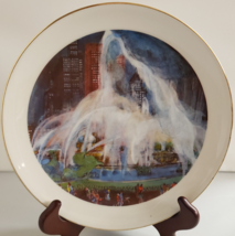Chicago Collection Ltd Edition Chicago&#39;s Buckingham Fountain Plate F. McMahon - £22.39 GBP