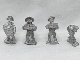 Lot Of (4) Hovels 25mm Western Men With Hats Carrying Objects Metal Mini... - £24.92 GBP