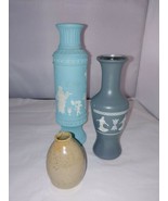 Vintage bud vases- pottery unmarked - wizard decorative 1970&#39;s - avon ma... - £2.32 GBP