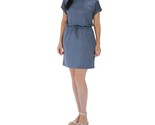 Hilary Radley Ladies&#39; Small Short Sleeve Drawstring Waist Dress, Blue St... - $18.99