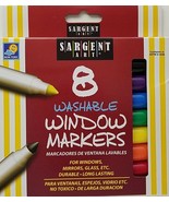 Glass Mirror Window Markers Washable 8 Colors/Pk - £4.45 GBP