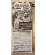 Vtg Print Ad Prolon Toothbrush Hog Hairdresser Lady Pig Florence MA 13.5... - £8.90 GBP