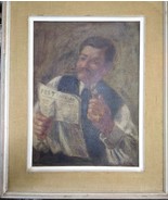 J. Bielokostolsky Russian-American 20C Artist Oil Painting Man w/Pipe 42... - $516.44 CAD
